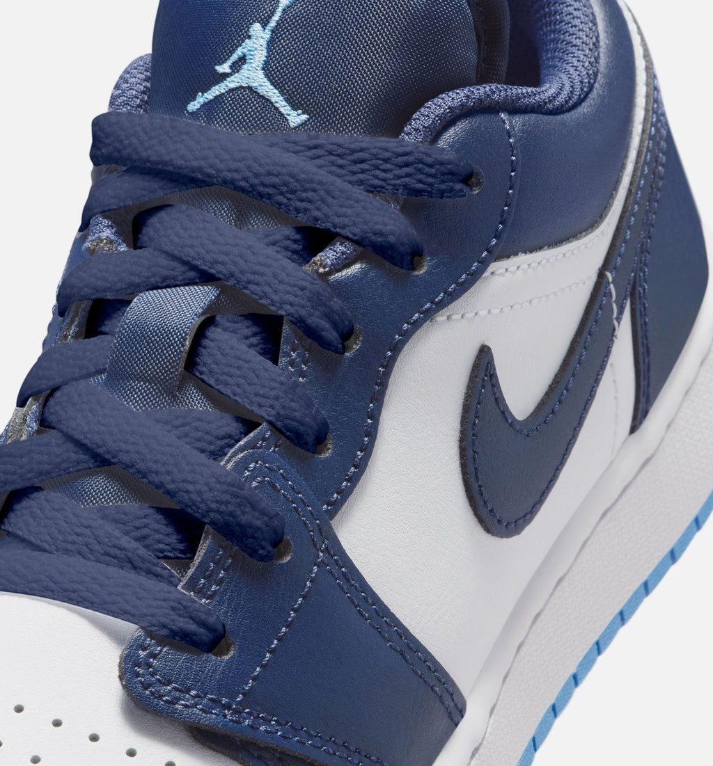 Air Jordan 1 Low Grade School Sneakers - Midnight Navy