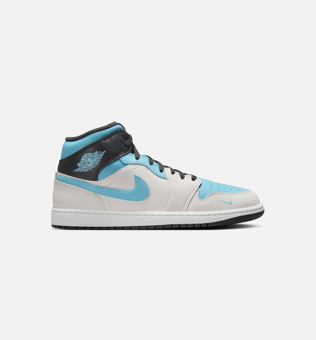 Air Jordan 1 Mid SE Men's Sneakers - Summit White / Blue Chill