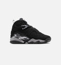 Air Jordan 8 Retro Chrome Grade School Sneakers - Black / Light Graphite