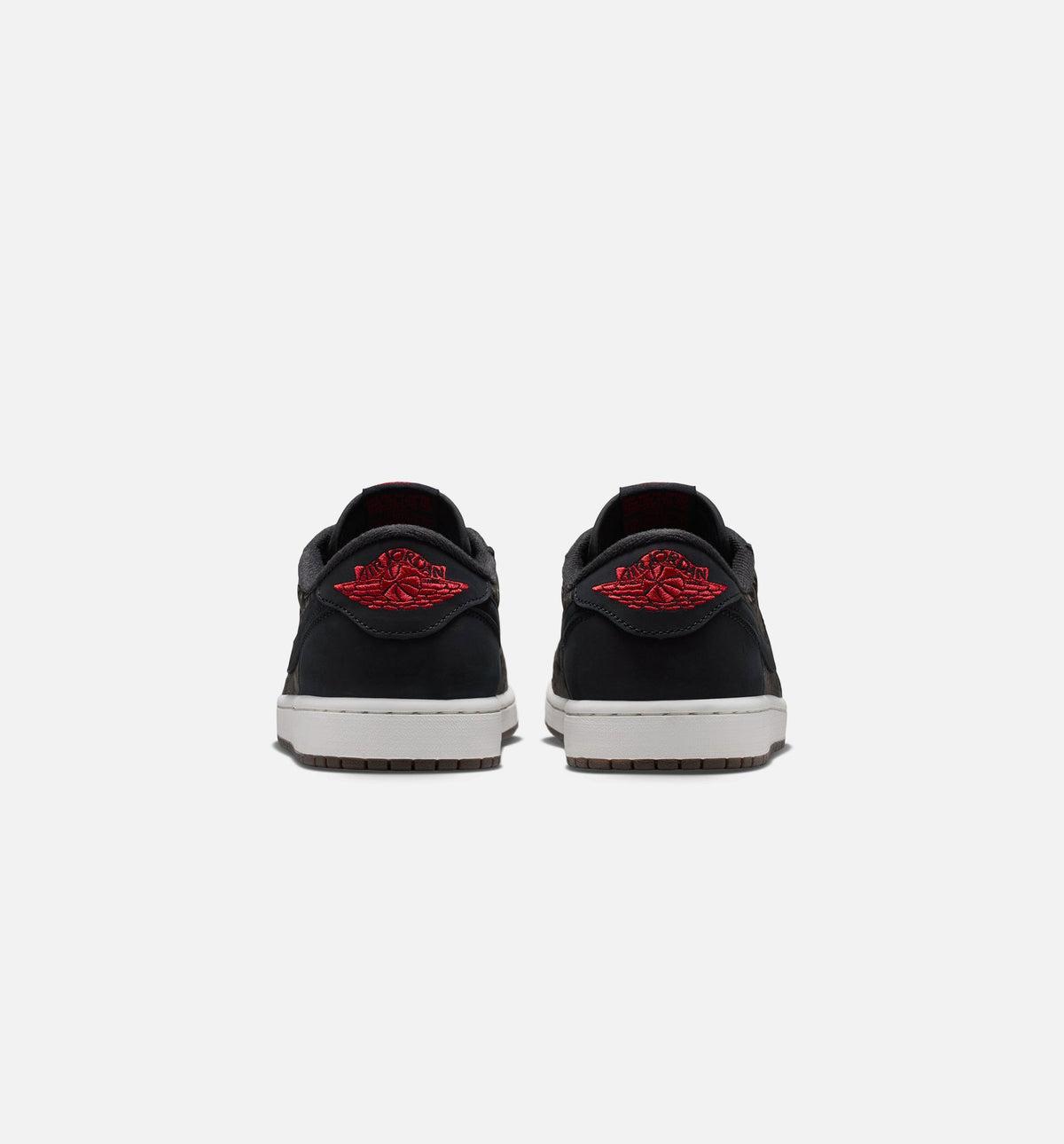 Air Jordan 1 Retro Low OG Laser Black & Varsity Red Men's Sneakers
