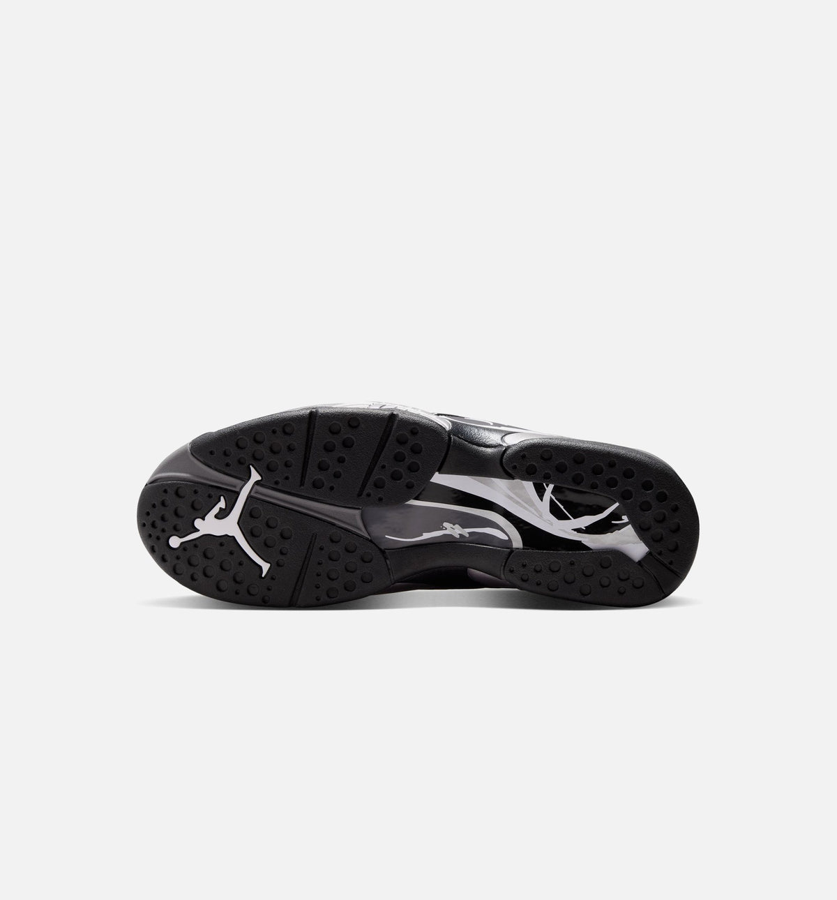 Air Jordan 8 Retro Chrome Men's Sneakers - Black / Light Graphite