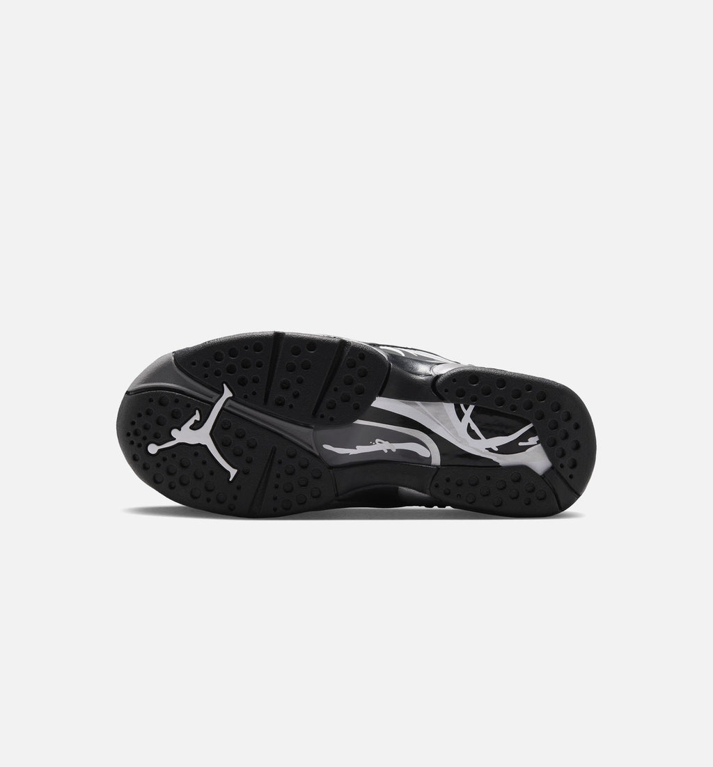 Air Jordan 8 Retro Chrome Grade School Sneakers - Black / Light Graphite