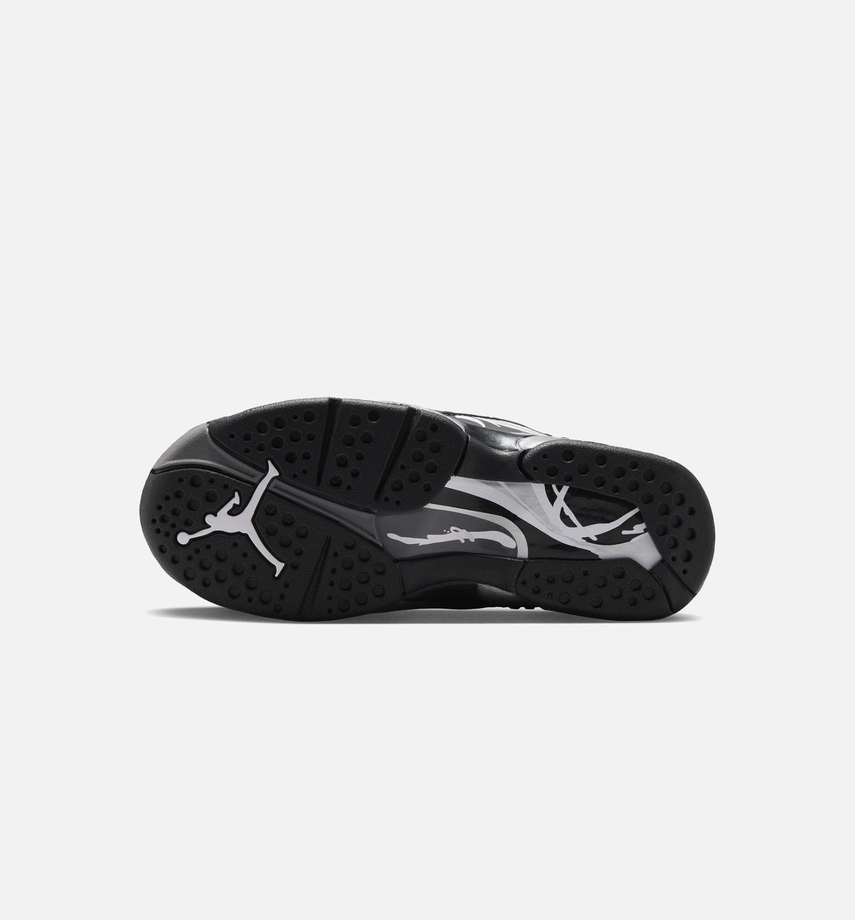 Air Jordan 8 Retro Chrome Grade School Sneakers - Black / Light Graphite