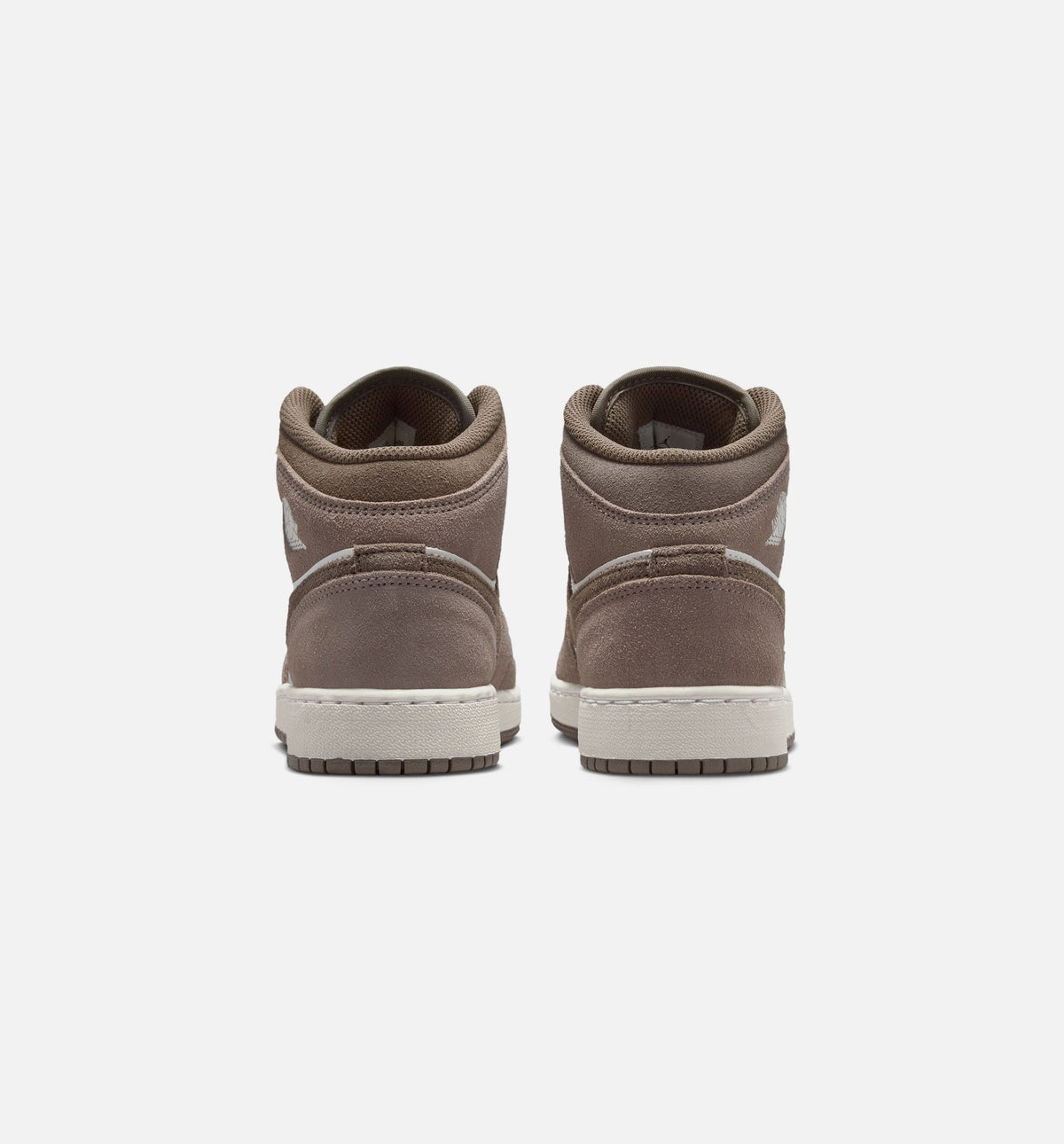 Air Jordan 1 Mid Grade School Sneakers - Enigma Stone / Olive Grey