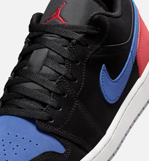 Air Jordan 1 Low Men's Sneakers - Black / True Blue / Varsity Red